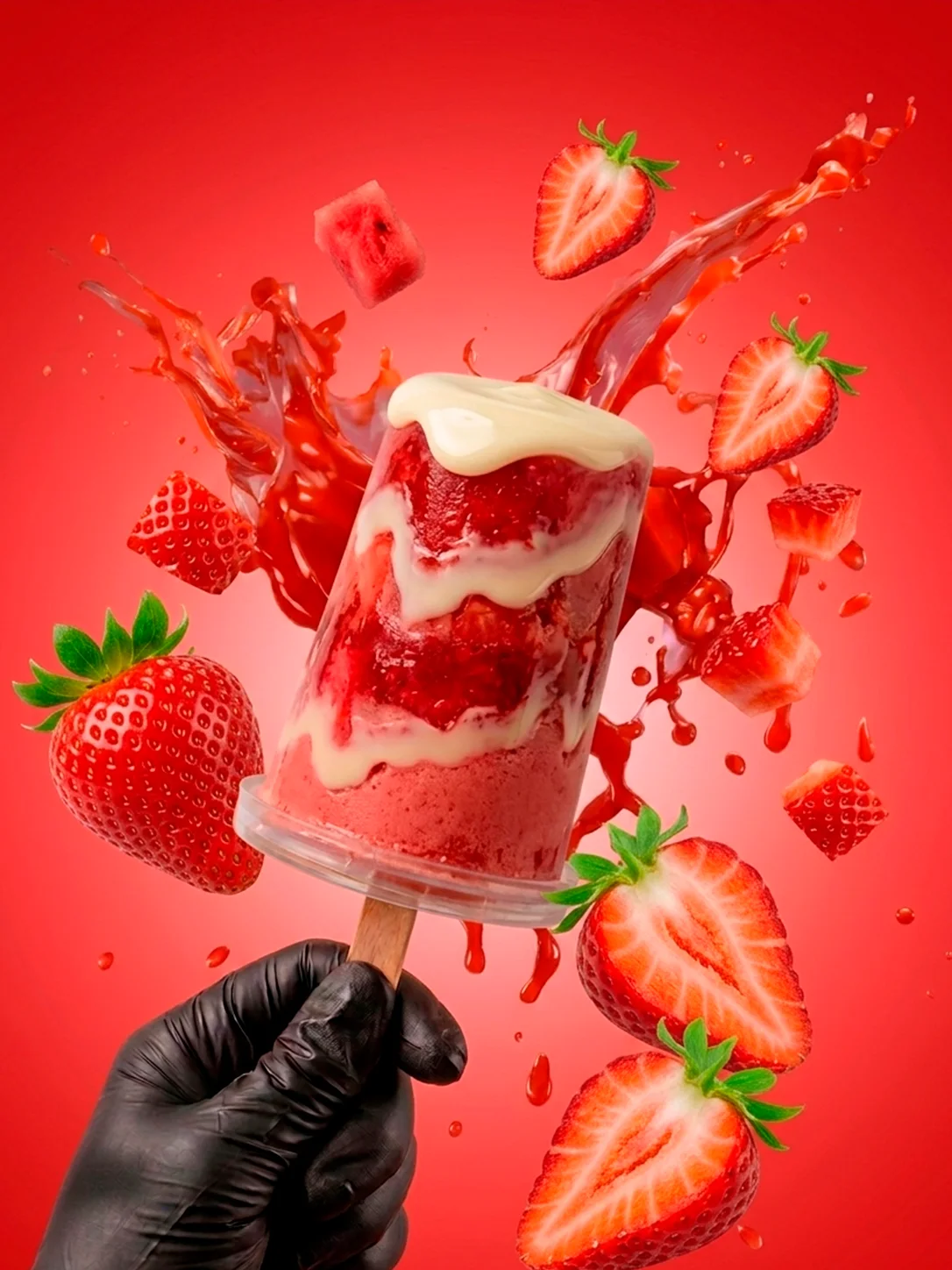 Helado de Fresa